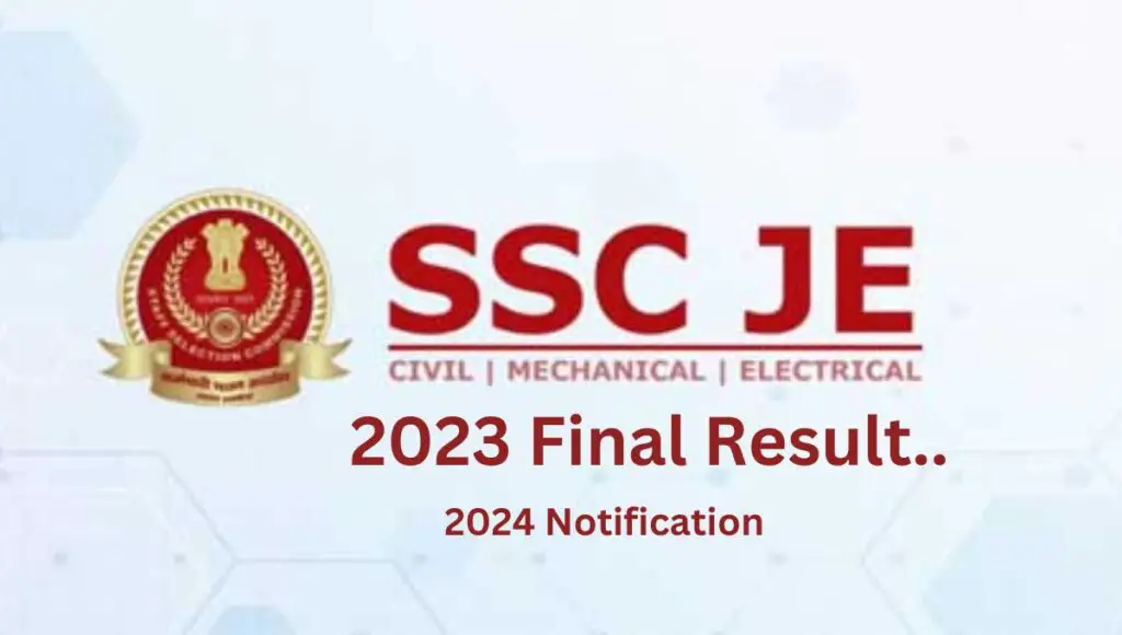 SSC JE result